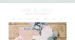 Desktop Screenshot of mintandlovely.com